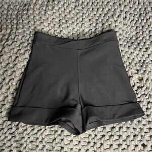 BLACK HOT PANT SHORTS
